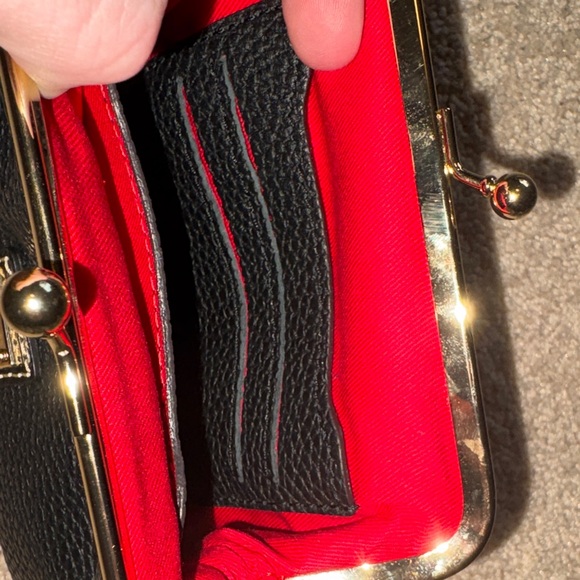 Dooney & Bourke Black Leather Coin Purse - Picture 12 of 14